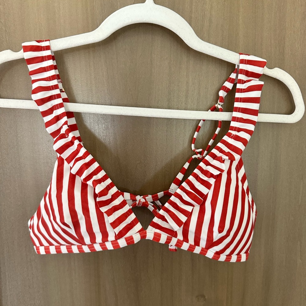 Hollister Striped Bikini Top